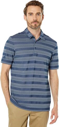 adidas Men's Two Color Stripe Golf Polo Shirt in Saudi Arabia