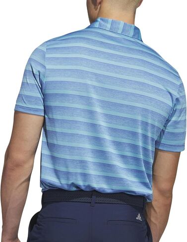 adidas Men's Two Color Stripe Golf Polo Shirt in Saudi Arabia