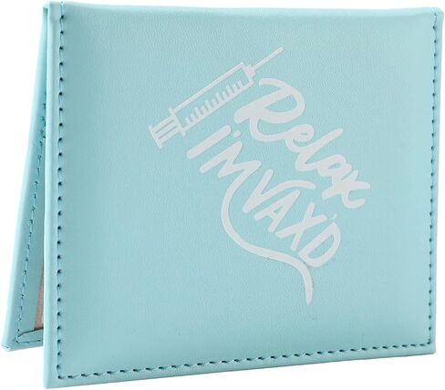 CDC Vaccination/ID Record Cardholder Leather Vaccine Card Holder Sleeve, Covid-19 Immunization Card Protector Booklet for Boyfriend Girlfriend Gifts in Saudi Arabia