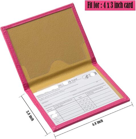 CDC Vaccination/ID Record Cardholder Leather Vaccine Card Holder Sleeve, Covid-19 Immunization Card Protector Booklet for Boyfriend Girlfriend Gifts in Saudi Arabia