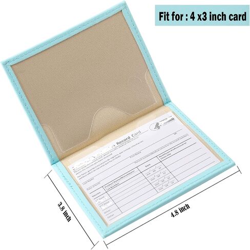 CDC Vaccination/ID Record Cardholder Leather Vaccine Card Holder Sleeve, Covid-19 Immunization Card Protector Booklet for Boyfriend Girlfriend Gifts in Saudi Arabia