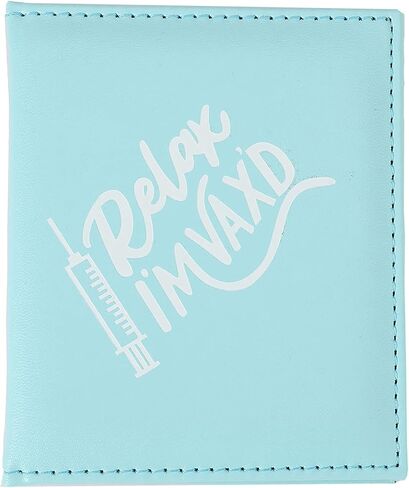 CDC Vaccination/ID Record Cardholder Leather Vaccine Card Holder Sleeve, Covid-19 Immunization Card Protector Booklet for Boyfriend Girlfriend Gifts in Saudi Arabia