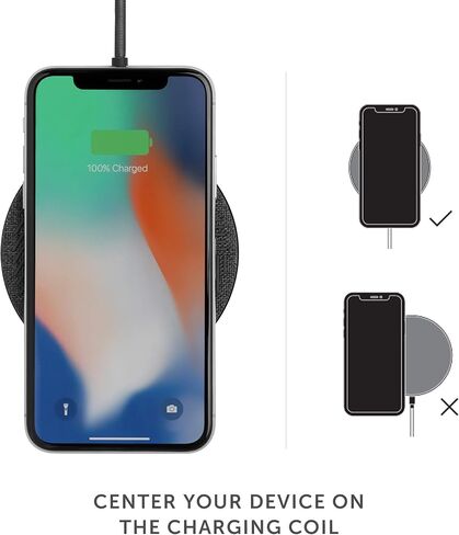 Native Union Drop Marquetry-High Speed Wireless Charger[Qi Certified] 10W Fast Wireless Charging Pad-Crafted with Genuine Italian Leather Compatible with iPhone12 /12Pro /12Pro Max /12mini (Rose) in Saudi Arabia