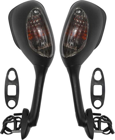 دراجة نارية مرآة الرؤية الخلفية Led بدوره إشارات استبدال لسوزوكي GSXR1000 2005-2015 GSXR600/750 2006-2015 (1 زوج) in Kuwait