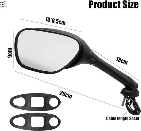 دراجة نارية مرآة الرؤية الخلفية Led بدوره إشارات استبدال لسوزوكي GSXR1000 2005-2015 GSXR600/750 2006-2015 (1 زوج) in Kuwait