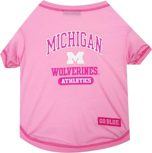 Pets First NCAA LSU Tigers Pet Pink T-Shirt, Medium. - Dog Pink Outfit. in Saudi Arabia