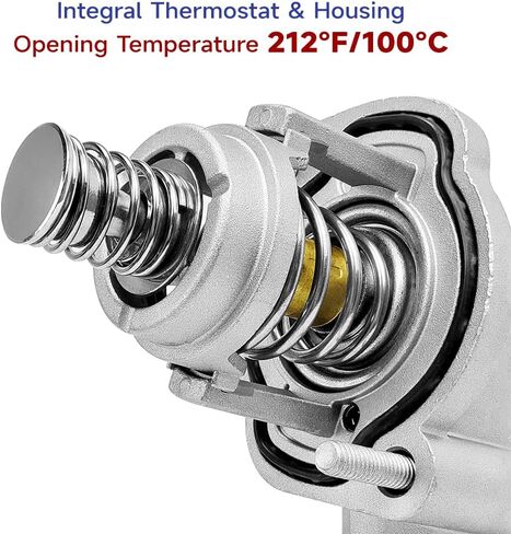مجموعة مبيت ترموستات من الألومنيوم متوافقة مع كاديلاك ATS/CT5/CT6/CTS، تشيفي كامارو/كولورادو، جي إم سي كانيون 3.0 لتر 3.6 لتر، استبدال 15-81889 12678784 in Kuwait