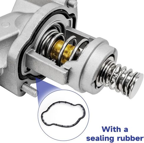 مجموعة مبيت ترموستات من الألومنيوم متوافقة مع كاديلاك ATS/CT5/CT6/CTS، تشيفي كامارو/كولورادو، جي إم سي كانيون 3.0 لتر 3.6 لتر، استبدال 15-81889 12678784 in Kuwait