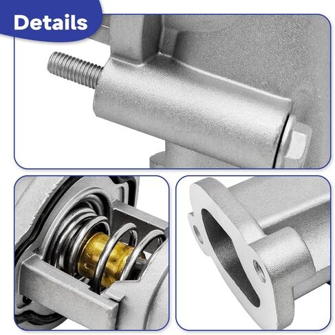 مجموعة مبيت ترموستات من الألومنيوم متوافقة مع كاديلاك ATS/CT5/CT6/CTS، تشيفي كامارو/كولورادو، جي إم سي كانيون 3.0 لتر 3.6 لتر، استبدال 15-81889 12678784 in Kuwait