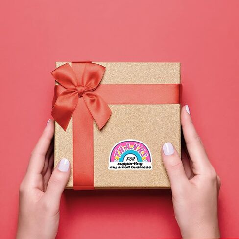 Cute Small Business Stickers,Funny Thanks for Supporting My Small Business Rainbow Business Stickers,Thank You Stickers,Packaging Stickers, Mail Envelopes Shipping Stickers for Small Business,500 PC in Kuwait