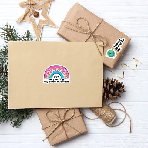 Cute Small Business Stickers,Funny Thanks for Supporting My Small Business Rainbow Business Stickers,Thank You Stickers,Packaging Stickers, Mail Envelopes Shipping Stickers for Small Business,500 PC in Kuwait