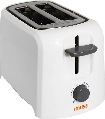 إيموسا USA GAU-80120W محمصة خبز كهربائية أساسية شريحتين 800 واط، أبيض in Kuwait