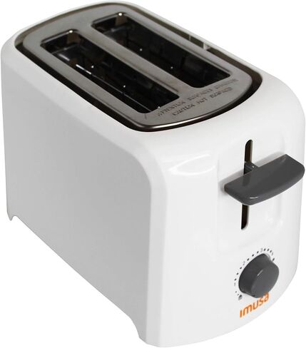 إيموسا USA GAU-80120W محمصة خبز كهربائية أساسية شريحتين 800 واط، أبيض in Kuwait