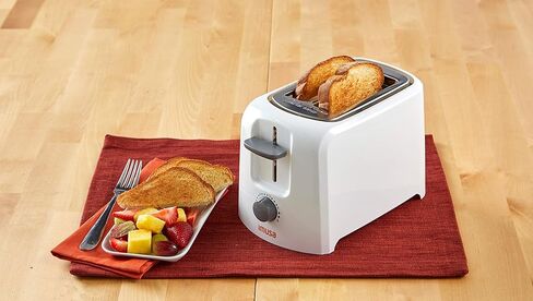 إيموسا USA GAU-80120W محمصة خبز كهربائية أساسية شريحتين 800 واط، أبيض in Kuwait