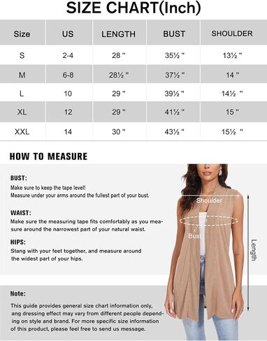 Spicy Sandia Women's Long Knit Cardigan Vest Sleeveless Open Front Casual Sweater Duster 2024 Fashion in Kuwait