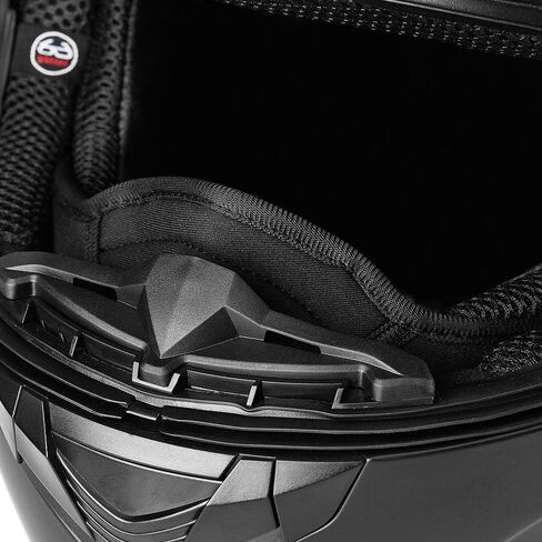 ILM التنفس الحرس الأنف درع لنموذج-129 دراجة نارية الثلوج خوذة دراجة نارية كامل الوجه (أسود) in Kuwait