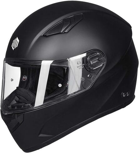 ILM التنفس الحرس الأنف درع لنموذج-129 دراجة نارية الثلوج خوذة دراجة نارية كامل الوجه (أسود) in Kuwait