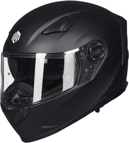 ILM التنفس الحرس الأنف درع لنموذج-129 دراجة نارية الثلوج خوذة دراجة نارية كامل الوجه (أسود) in Kuwait