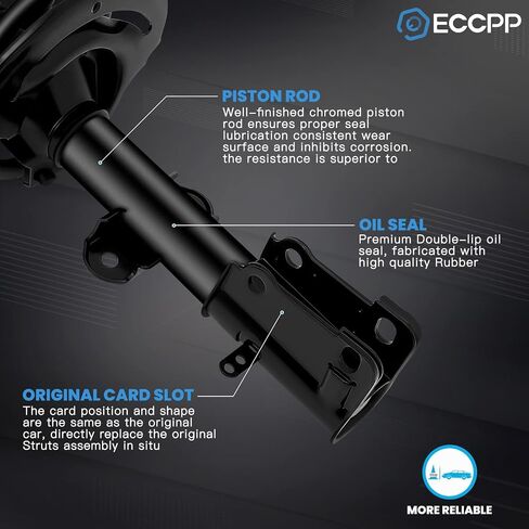 ECCPP Complete Struts Spring Assembly Front Struts Shock Absorber Fit for 2004 2005 2006 2007 2008 for Chrysler Pacifica Set of 2 in Saudi Arabia