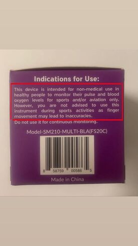 مقياس التأكسج النبضي بأطراف الأصابع، جهاز مراقبة تشبع الأكسجين في الدم (SpO2) مع قياسات معدل النبض ورسم بياني شريطي للنبض، شاشة قراءة رقمية محمولة OLED، البطاريات متضمنة in Kuwait