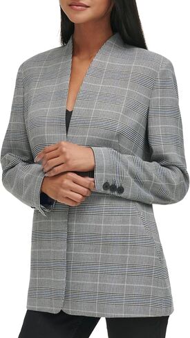 Calvin Klein Women's Plaid One Button Jacket in Saudi Arabia