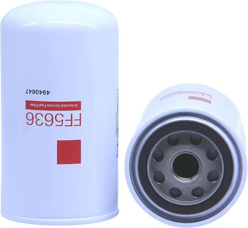 عبوتان من فلتر الوقود FF5636 (5 ميكرون) يحل محل FF5813، 4940647، P550879، BF7924، 33936 متوافق مع محركات Cummins ISC8.3 ISL9 ISB6.7 للشاحنات الدولية وKenworth وMack وPeterbilt وVolvo in Saudi Arabia