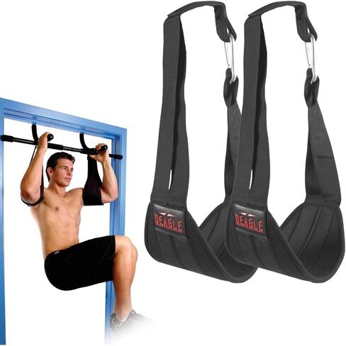 Ab Straps for Men & Women Abdominal Muscle Builder Slings for Home Gym Pull Up Bar Core Abs Strength Trainer Stimulator Fitness Exercise Workout Equipment in Saudi Arabia
