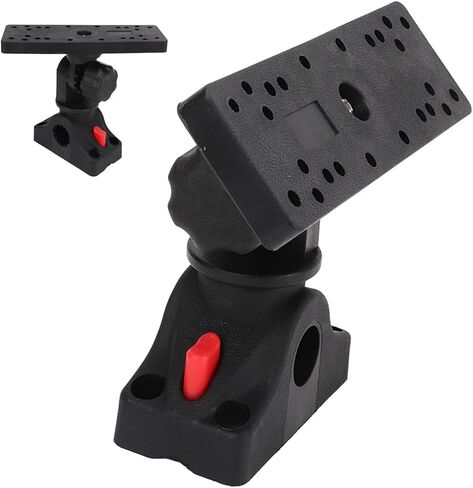 Fish Finder Mount Base, 360° Rotating Fish Finder Holder, Removable Adjustable Boat Fish Finder Electronic Mount, Stable Fish Finder Bracket for Canoe Kayak C Size Ball Adapters in Saudi Arabia