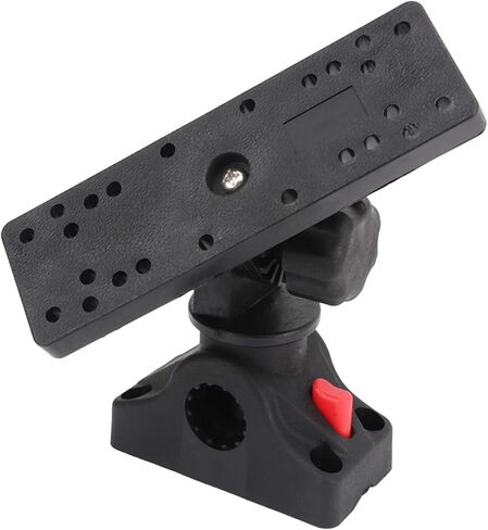 Fish Finder Mount Base, 360° Rotating Fish Finder Holder, Removable Adjustable Boat Fish Finder Electronic Mount, Stable Fish Finder Bracket for Canoe Kayak C Size Ball Adapters in Saudi Arabia