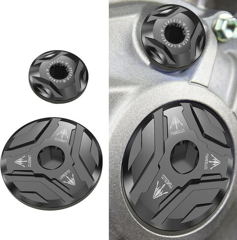 2PCS Engine Crankcase Cover Plugs Kit Compatible with Yamaha Raptor 700 700R YFM700 R (Black) in Saudi Arabia