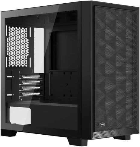 PCCOOLER CPS - C3D310 ARGB أسود - حافظة M-ATX لتدفق الهواء - حقيبة سطح مكتب للألعاب مع مروحتين ARGB - M-ATX/ITX - دعم بطاقات الرسومات 350 مم (C3-D310BKP2-GL) in Kuwait