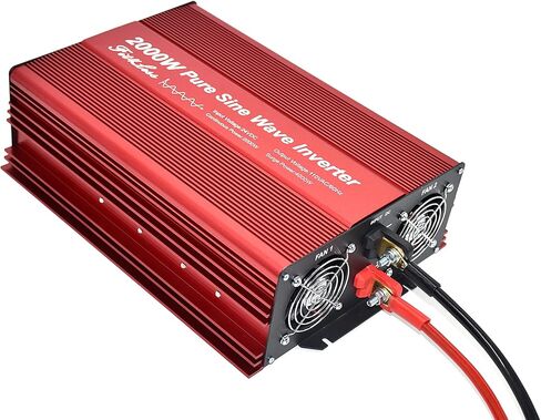 محول طاقة مستمر من DC24V إلى AC110V 60 هرتز 2000 وات مع مقابس موافقة مزدوجة ETL، ومخرج USB DC5V 2 أمبير وجهاز تحكم عن بعد بسلك LCD in Kuwait