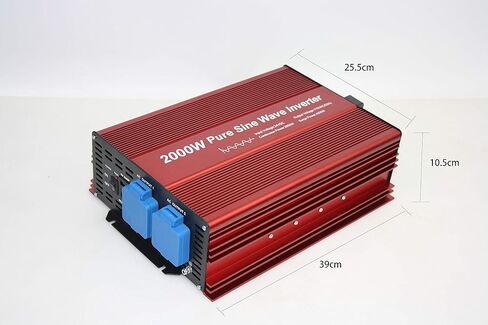 محول طاقة مستمر من DC24V إلى AC110V 60 هرتز 2000 وات مع مقابس موافقة مزدوجة ETL، ومخرج USB DC5V 2 أمبير وجهاز تحكم عن بعد بسلك LCD in Kuwait
