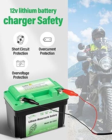 بطارية ليثيوم للدراجات النارية، 110cca خفيفة الوزن 12 فولت 4AH بطارية Powersport، للدراجات النارية، ATV، UTV، PWC، سكوتر، جت سكي، رباعية، 4 عجلات، جزازة العشب in Kuwait