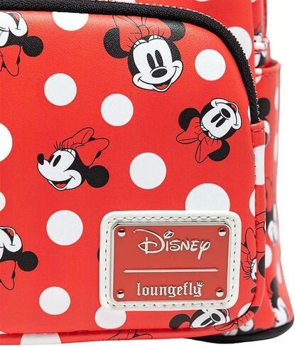 Loungefly Women's Disney Minnie Mouse Polka Dot Red Backpack in Saudi Arabia