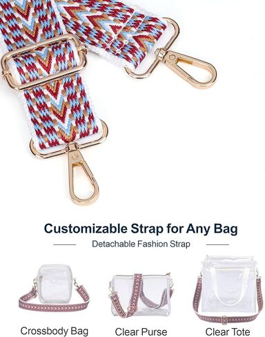 PACKISM Clear Sling Bag Stadium معتمد - حقيبة شفافة لأحداث الحفلات الموسيقية الرياضية، تمر بسرعة، حقيبة كروس شفافة مع حزام مريح يسهل حملها، أسود + أبيض in Kuwait