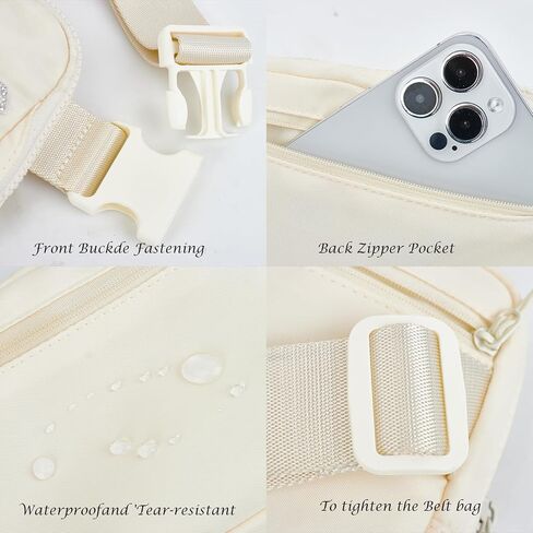 حزمة فاني العروس، حقيبة حزام صغيرة للعروس، العروس لتكون هدايا لحفلات الزفاف وحفلات الزفاف، هدايا العازبة لحزمة خصر العروس مع حزام قابل للتعديل، حقيبة خصر كروس مقاومة للماء in Kuwait