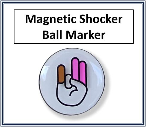 Shocker Golf Gloves Magnetic Ball Marker Nice Premium Cabretta Leather Durable Grip Funny Gag Gift Shot Men's Adult Shoker Ghost in Saudi Arabia
