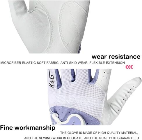 Ladies Women's Washable Golf Gloves Both Hands,Non-Slip Golf Gloves Elastic Fabric Breathable,Left Right Handed rain hot Golf Accessories in Saudi Arabia