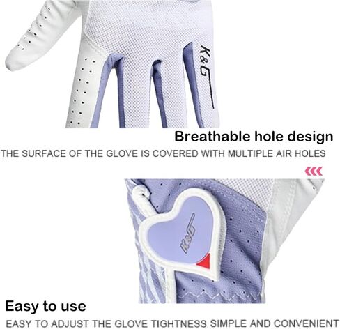 Ladies Women's Washable Golf Gloves Both Hands,Non-Slip Golf Gloves Elastic Fabric Breathable,Left Right Handed rain hot Golf Accessories in Saudi Arabia