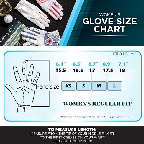 Ladies Women's Washable Golf Gloves Both Hands,Non-Slip Golf Gloves Elastic Fabric Breathable,Left Right Handed rain hot Golf Accessories in Saudi Arabia