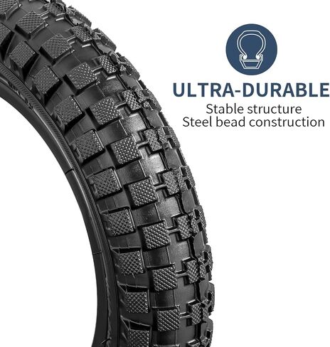 إطارات دراجة YUNSCM 14 بوصة 14x2.4/64-254 60TPI و14 بوصة صمام شريدر لأنابيب الدراجة مع شريطين حافة متوافق مع الدراجة الجبلية 14 × 2.35 14 × 2.40 14 × 2.5 إطارات وأنابيب الدراجات (Y-1114) in Saudi Arabia