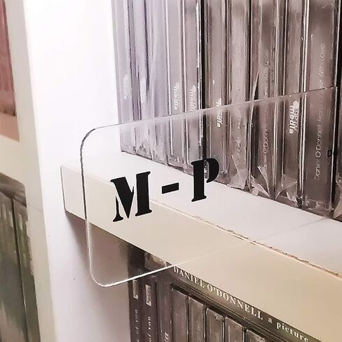 6 قطع من مقسم تسجيلات الفينيل A-Z، علامة تبويب مقسمة لبطاقات الفينيل، بطاقة تصنيف الأقراص المضغوطة الموسيقية القرص الدوار، بطاقات الأبجدية/الأقراص المضغوطة/الأقراص المضغوطة لتخزين رف تسجيل الفينيل (عرضي، الحجم: LP) in Kuwait