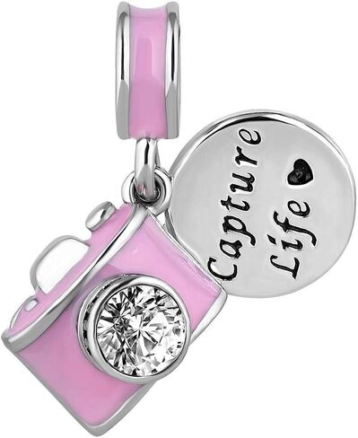 كاميرا التقاط الحياة سحر السفر خرزة متدلية للنساء عطلة باندورا سوار in Kuwait