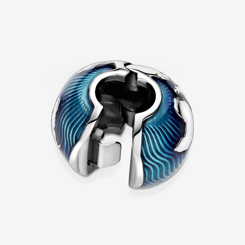 Pandora Blue Globe Clip Charm - أساور لحظات متوافقة - مجوهرات للنساء - هدية للنساء - مصنوعة من الفضة الاسترليني والمينا، مع صندوق هدايا in Saudi Arabia