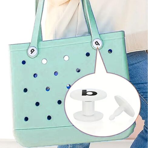 Letter Charms for Bogg Bag, Alphabet Accessories Charms Compatible with Bogg Bag Original All Models, Decorative Letters for Beach Bag Tote Bag in Saudi Arabia