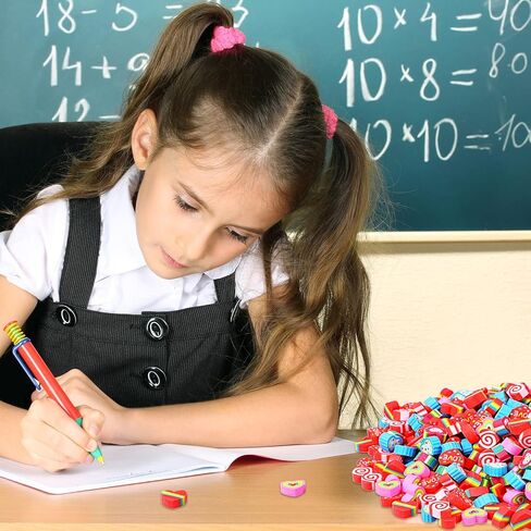 500 Pieces Mini Heart-Shaped erasers for Valentine's Day Gift erasers, Valentine's Day Gift erasers, Novelty Awards, School prizes, Mini erasers for Party Gift Bags Candy Bags classrooms in Saudi Arabia