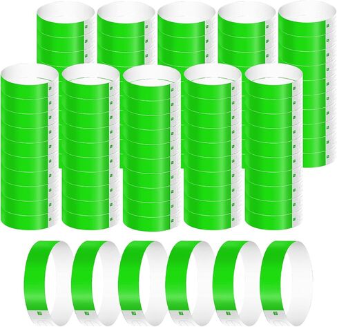 1000pcs Paper Wristbands for Events, Waterproof Neon Wristband Entrance Wristbands Paper Bracelets for Events Parties Music Festivals Concerts Contests (Red) in Saudi Arabia