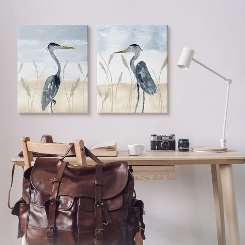 Stupell Industries Egret Sea Birds Grazing Beach Sand Seagrass, Design by Lucille Price in Saudi Arabia