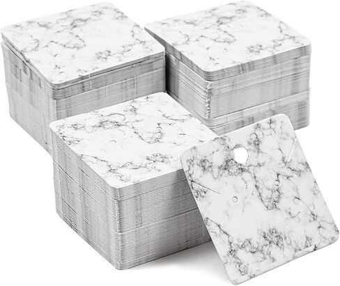 Jewelry Display Cards in Marble Design (2 x 2 Inches, 300-Pack) in Saudi Arabia